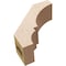 Ekena Millwork 3-inch W x 8-inch D x 8-inch H Balboa Rough Cedar Woodgrain TimberThane Knee Brace, Primed BRCUR03X08X08BOARCPR - alternate 3